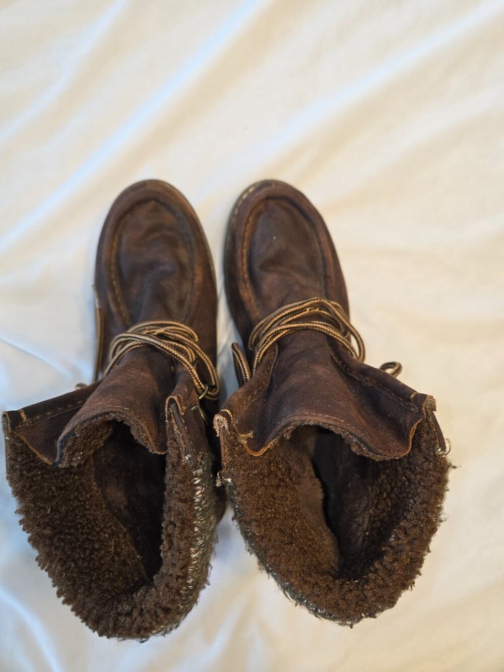 MUK LUKS Women's Hiker Rocky Boots Faux Leather Sz 8.5 Cottagecore Outdoor Shoes - Picture 3 of 10